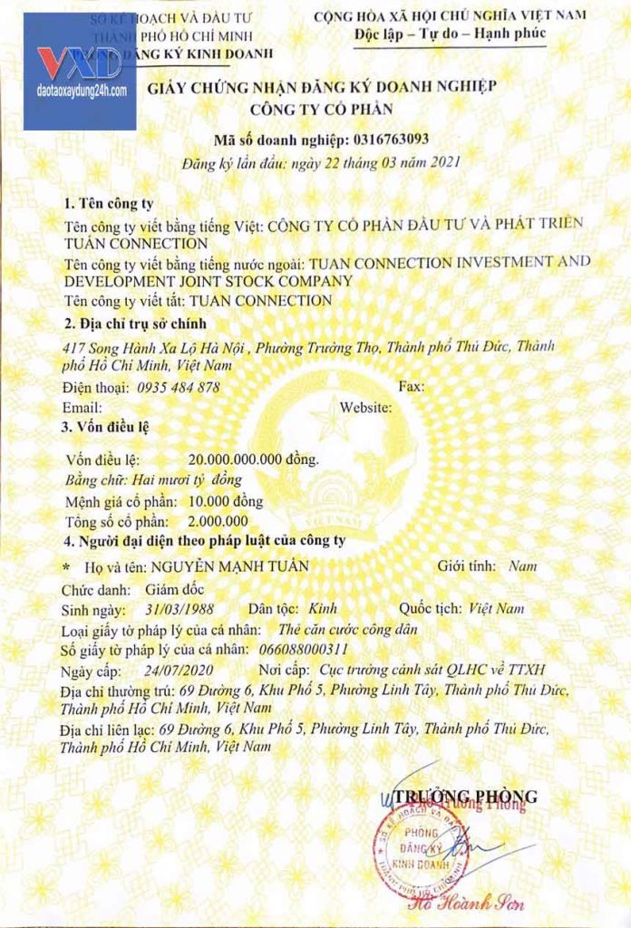 chứng chỉ năng lực xây dựng